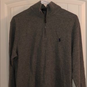 Ralph Lauren Polo Sweater Grey Size Medium NEW!